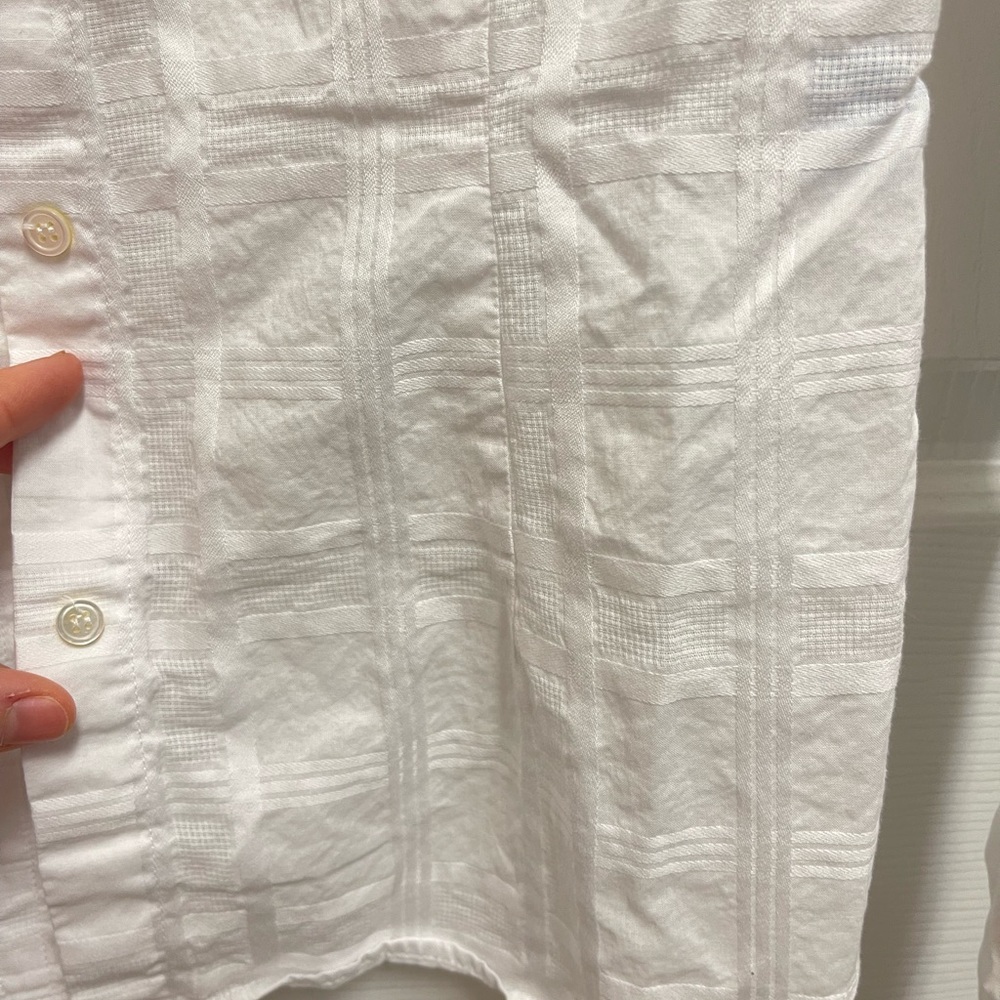 J. Mclaughlin White Button Down Blouse - image 5